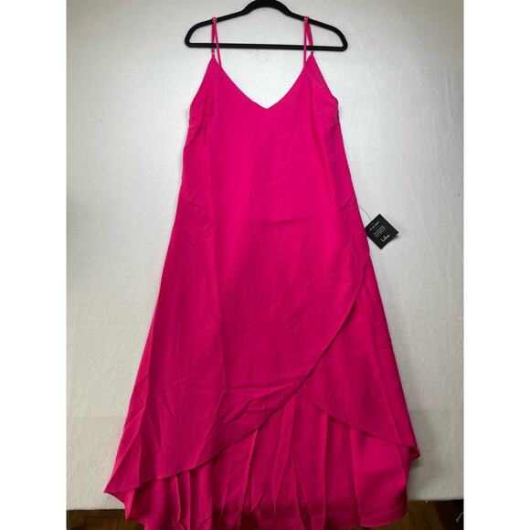 LULU's Spaghetti Strap Hi-Lo Tiered Dress, Size Medium, NEW! - Picture 1 of 5